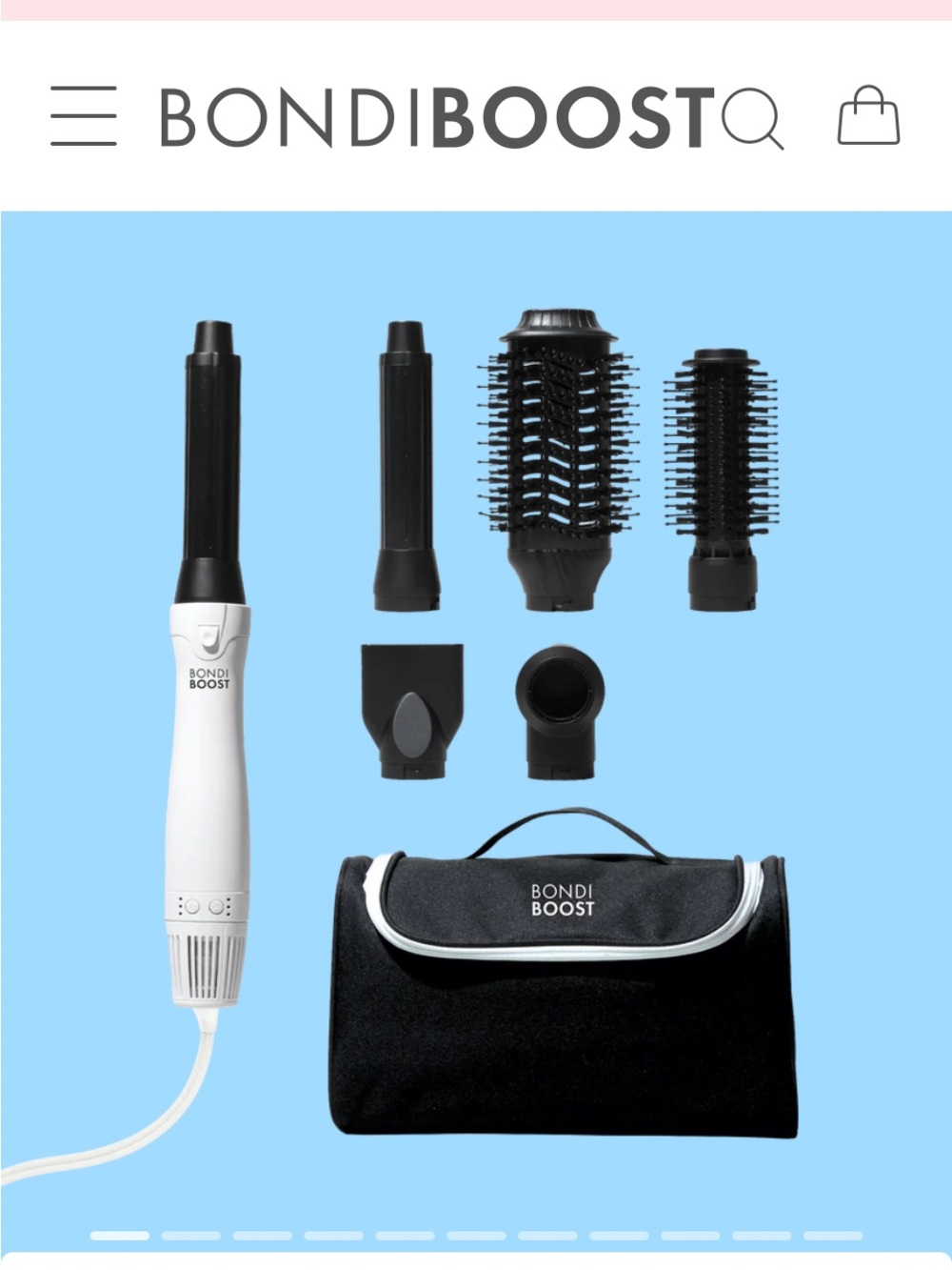 Everlast White and Black Multi-Tool Hair Styler Kit